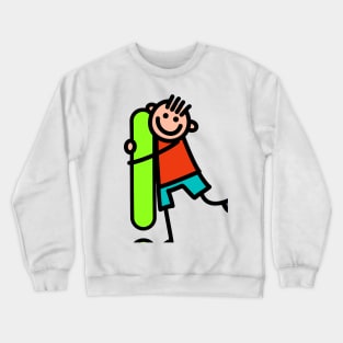 Letter Exclamation Mark for Boys alphabet Kids Colorful Cartoon Character Crewneck Sweatshirt